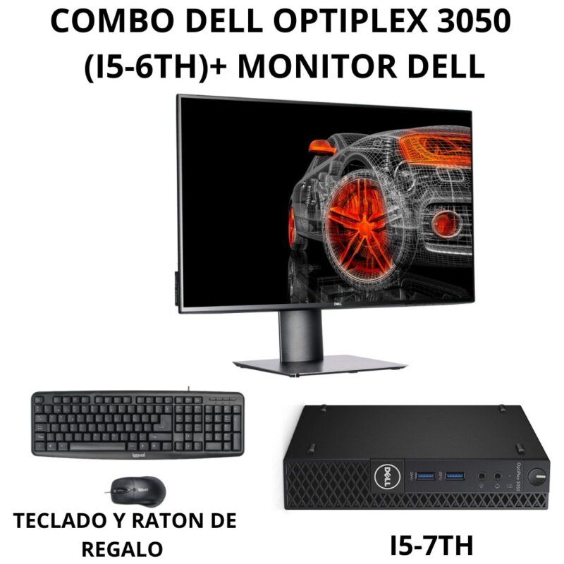 Dell OptiPlex 3050 Mini PC i5-7500T + Monitor Dell | PC Completo
