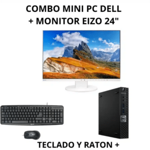 Dell OptiPlex 3050 Mini PC i5-7500T + Monitor 24" | PC Completo