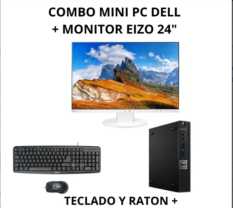 Dell Optiplex 3050 I5-7500T con monitor EIZO 24