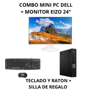 Dell OptiPlex 3050 Mini PC i5-7500T + Monitor 24" | PC Completo