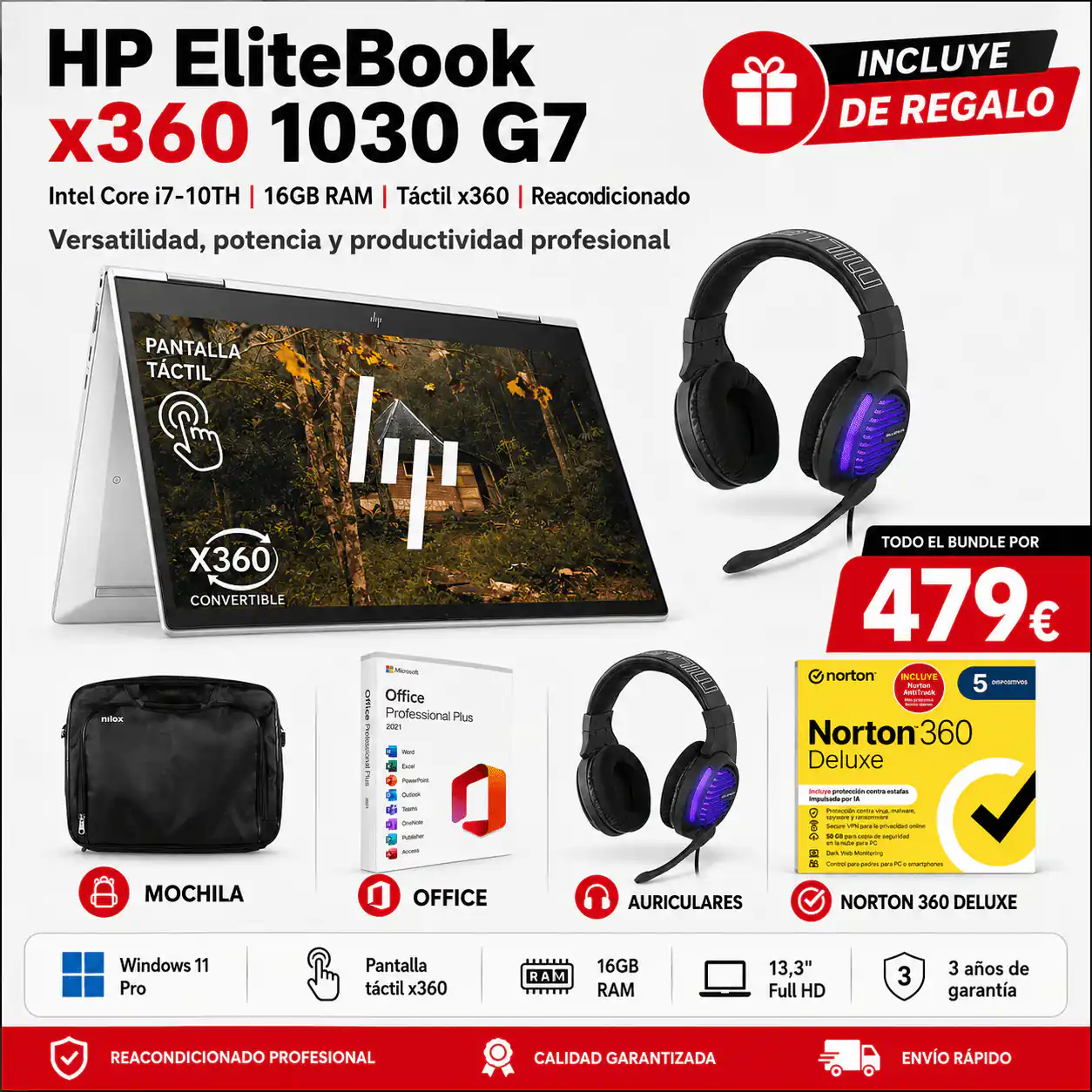 Oferta portátiles reacondicionados HP