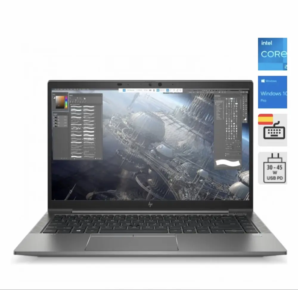 HP ZBook Firefly 14 G8 abierto, visto de frente