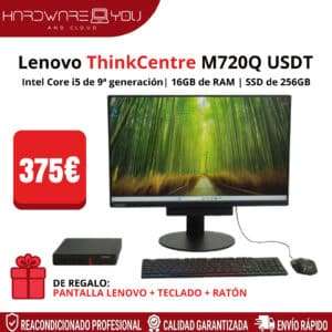 Pack Lenovo ThinkCentre M720Q USDT i5-9ª